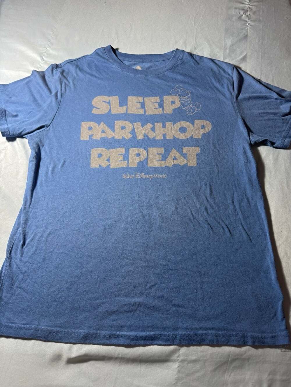 Disney Parks Sleep Parkhop Repeat Blue T-Shirt Men's M